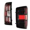 Renegade Led Tail Lights -  Gloss Black / Clear / Red Glow Bar CTRNG0383-GBC-RG - alternate 2
